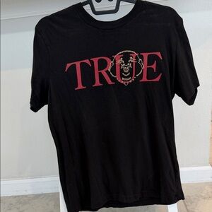 True Religion Black and Red Graphic Tee